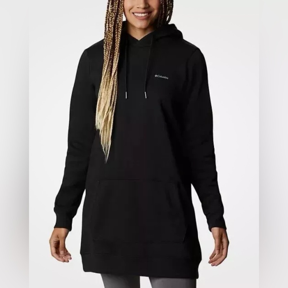 NEW** Columbia women’s rush valley long hooded sweatshirt/hoodie. Pullover. SM.